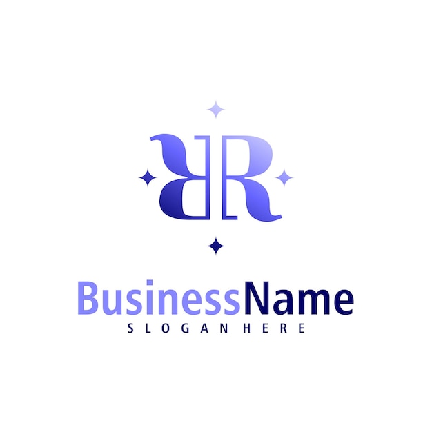 Vector de diseño de logotipo de la letra R Template de conceptos de logotipo Creative Initial R