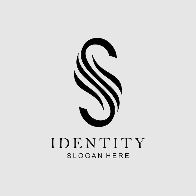 Vector de diseño del logotipo de la letra simple S