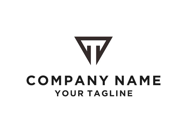 Vector de diseño de logotipo de letra T