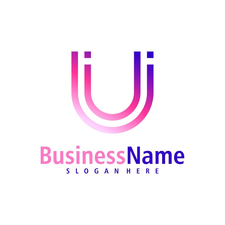Vector vector de diseño de logotipo de la letra u template de conceptos de logotipo creative initial u