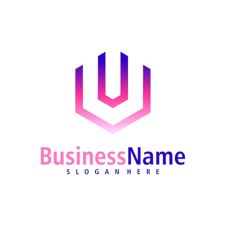 Vector vector de diseño de logotipo de la letra u template de conceptos de logotipo creative initial u