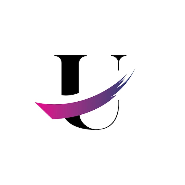 Vector de diseño de logotipo letra U