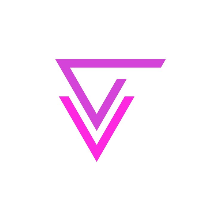 Vector vector de diseño de logotipo de letra v para marca e identidad de marca