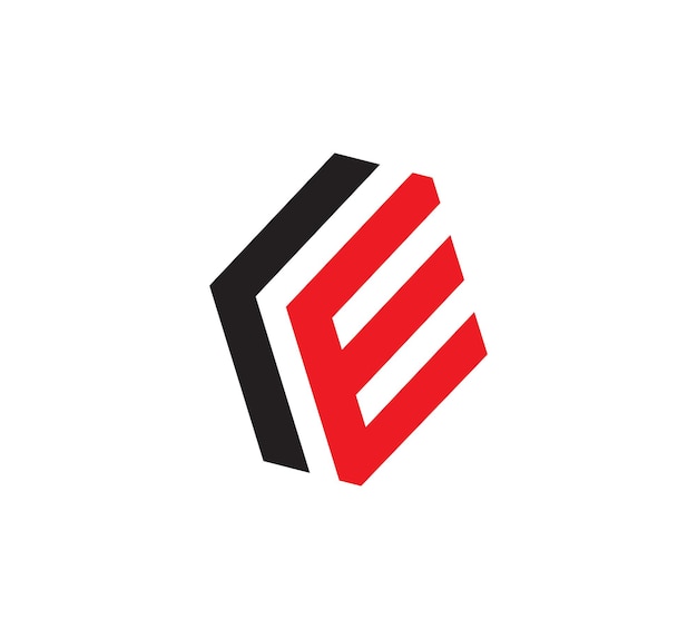 Vector de diseño del logotipo de la letra LE