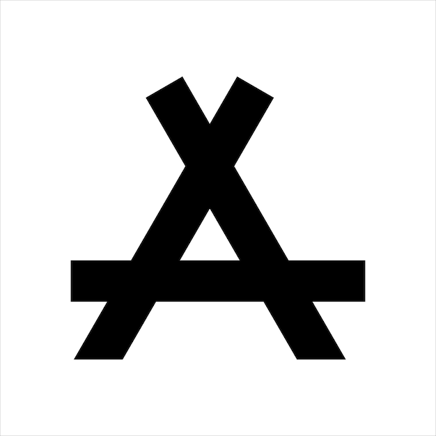 Vector de diseño de logotipo de la letra A