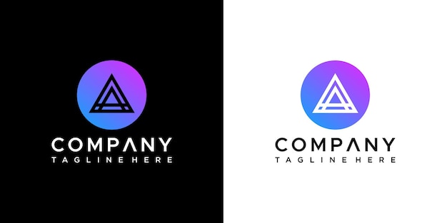 Vector de diseño de logotipo letra A
