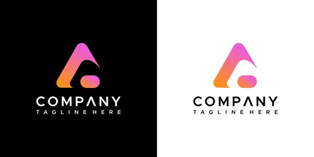 Vector de diseño de logotipo letra A