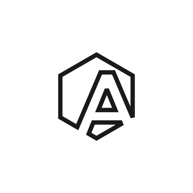 Un vector de diseño de logotipo de letras con forma universal e idea creativa