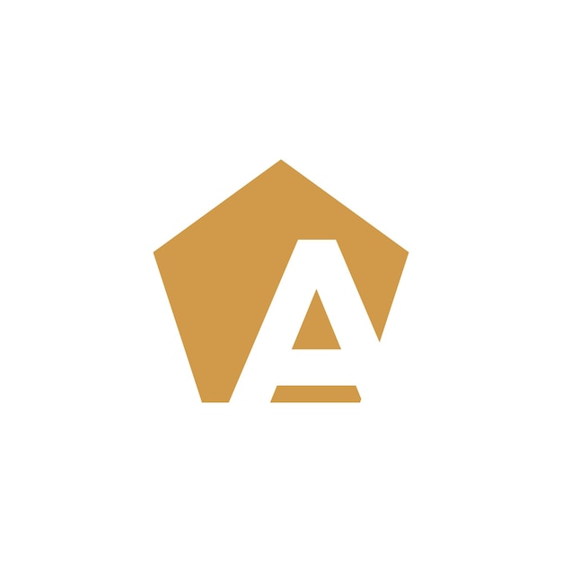 Un vector de diseño de logotipo de letras con forma universal e idea creativa