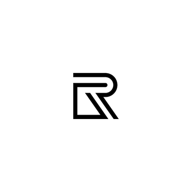 Vector de diseño del logotipo de las letras RG GR Monograma