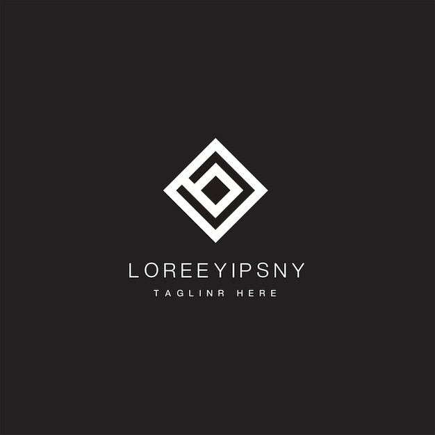 Vector de diseño de logotipo de líneas modernas e interconectadas