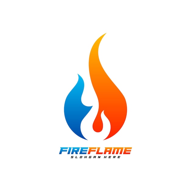 Vector de diseño de logotipo de llama Plantilla de logotipo de fuego Blaze Símbolo de icono Diseño creativo Ilustración