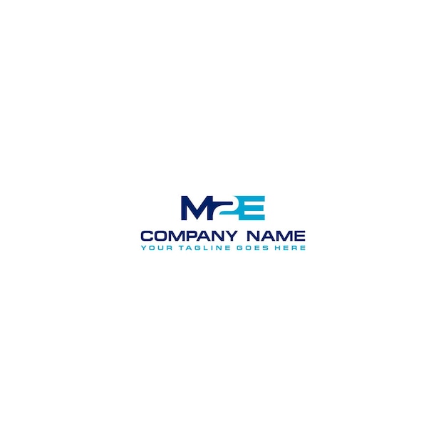 Vector de diseño de logotipo m2e.