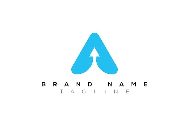 Un vector de diseño de logotipo de marca denominativa de flecha
