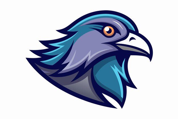 Vector de diseño del logotipo de la mascota de la cabeza de paloma