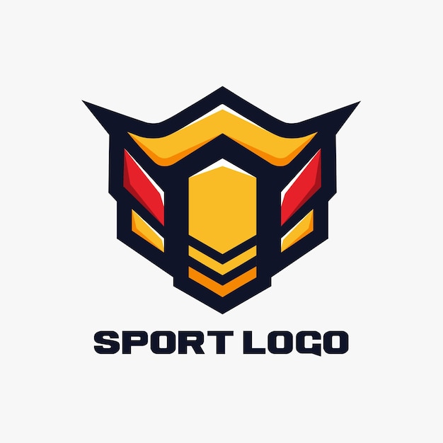 Vector de diseño de logotipo de mascota de jugador apto para ilustración de jugador para ilustración de vector de suéter de capucha de equipo deportivo Estilo de concepto de ilustración moderna para insignia