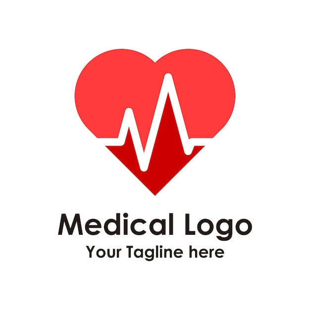 Vector de diseño de logotipo médico simple