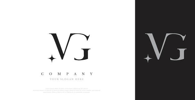 Vector de diseño de logotipo MG inicial