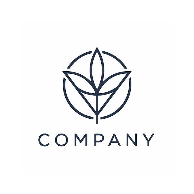 Vector de diseño de logotipo minimalista abstracto creativo y elegante para cualquier empresa de marca