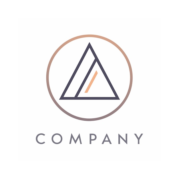 Vector de diseño de logotipo minimalista abstracto creativo y elegante para cualquier empresa de marca