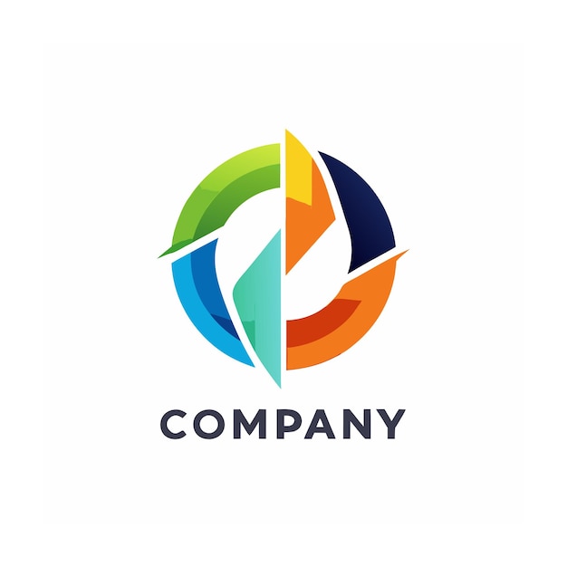 Vector de diseño de logotipo minimalista abstracto creativo y elegante para cualquier empresa de marca