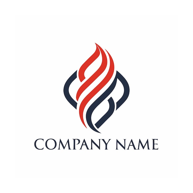Vector de diseño de logotipo minimalista abstracto creativo y elegante para cualquier empresa de marca