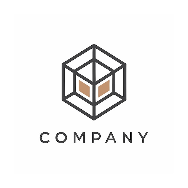 Vector de diseño de logotipo minimalista abstracto creativo y elegante para cualquier empresa de marca