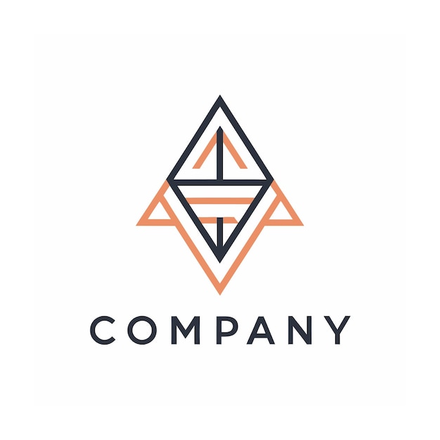 Vector de diseño de logotipo minimalista abstracto creativo y elegante para cualquier empresa de marca