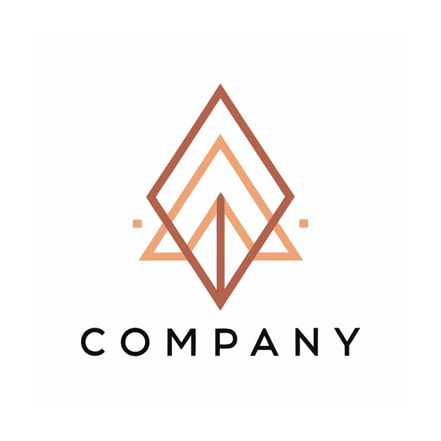 Vector de diseño de logotipo minimalista abstracto creativo y elegante para cualquier empresa de marca