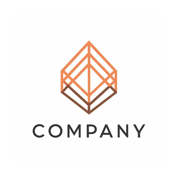 Vector de diseño de logotipo minimalista abstracto creativo y elegante para cualquier empresa de marca