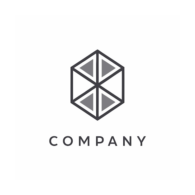 Vector de diseño de logotipo minimalista abstracto creativo y elegante para cualquier empresa de marca