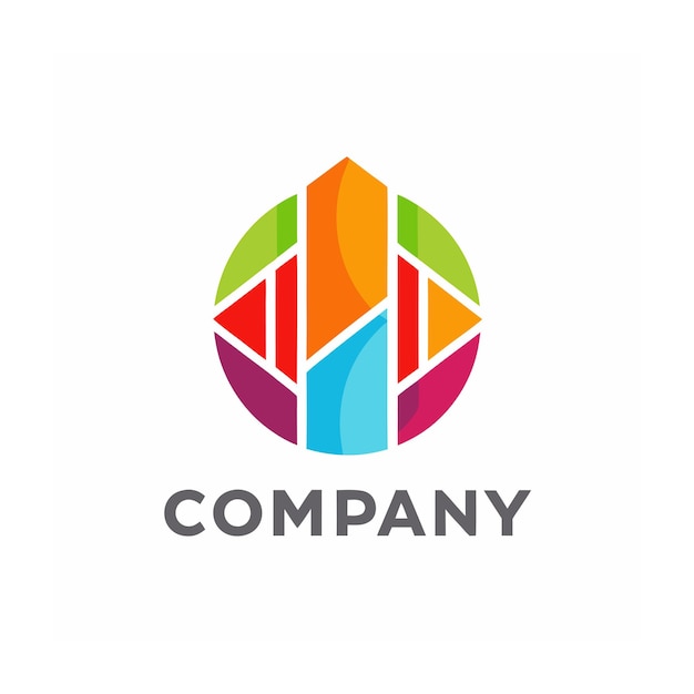 Vector de diseño de logotipo minimalista abstracto creativo y elegante para cualquier empresa de marca