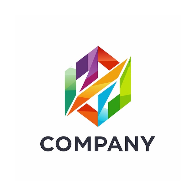 Vector de diseño de logotipo minimalista abstracto creativo y elegante para cualquier empresa de marca