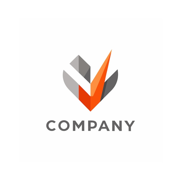 Vector de diseño de logotipo minimalista abstracto creativo y elegante para cualquier empresa de marca