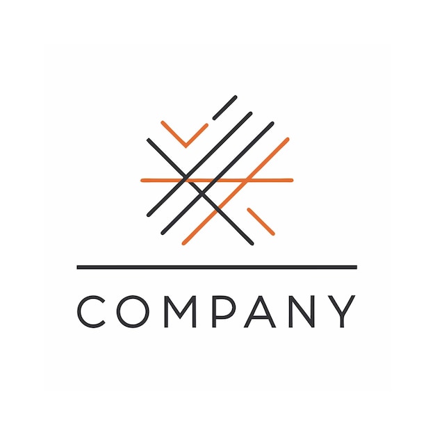 Vector de diseño de logotipo minimalista abstracto creativo y elegante para cualquier empresa de marca