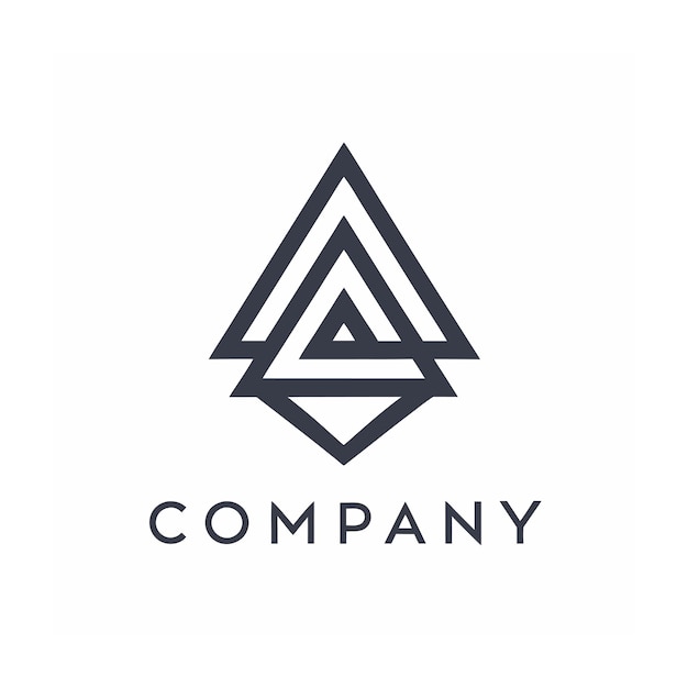 Vector de diseño de logotipo minimalista abstracto creativo y elegante para cualquier empresa de marca