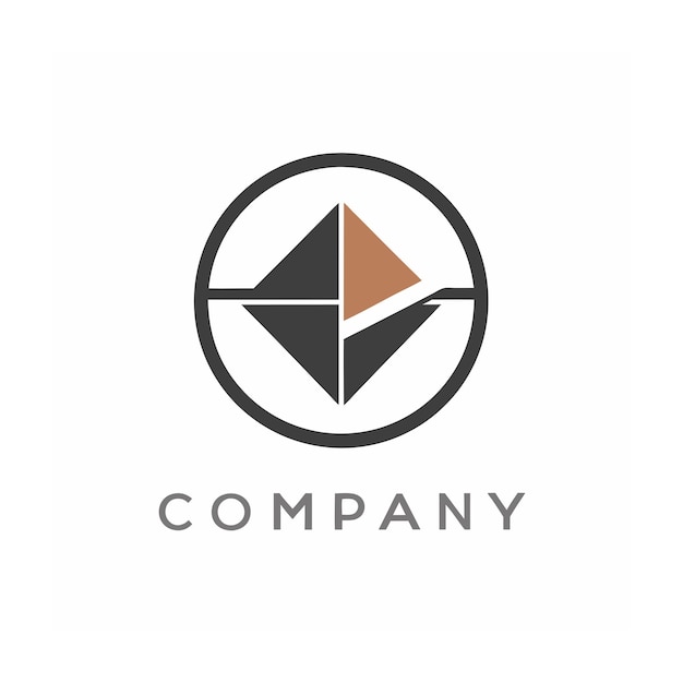 Vector de diseño de logotipo minimalista abstracto creativo y elegante para cualquier empresa de marca