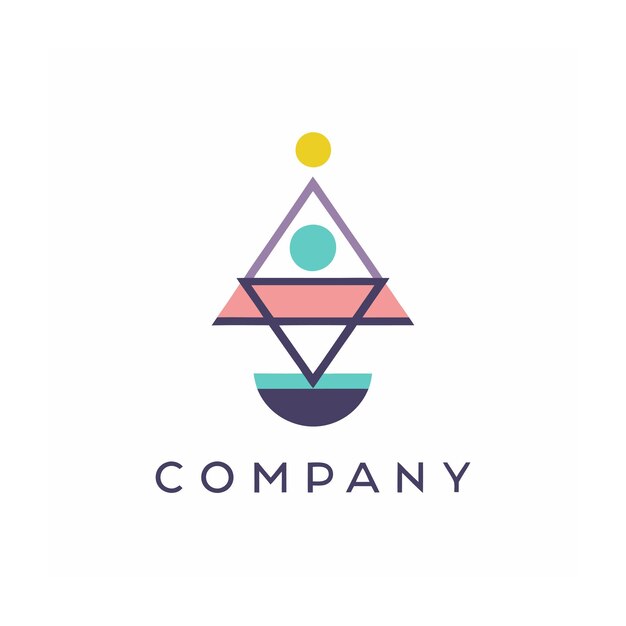 Vector de diseño de logotipo minimalista abstracto creativo y elegante para cualquier empresa de marca