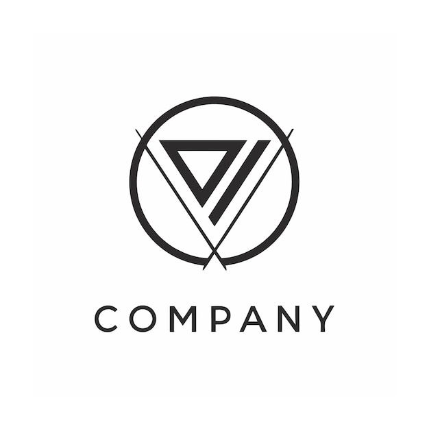 Vector de diseño de logotipo minimalista abstracto creativo y elegante para cualquier empresa de marca