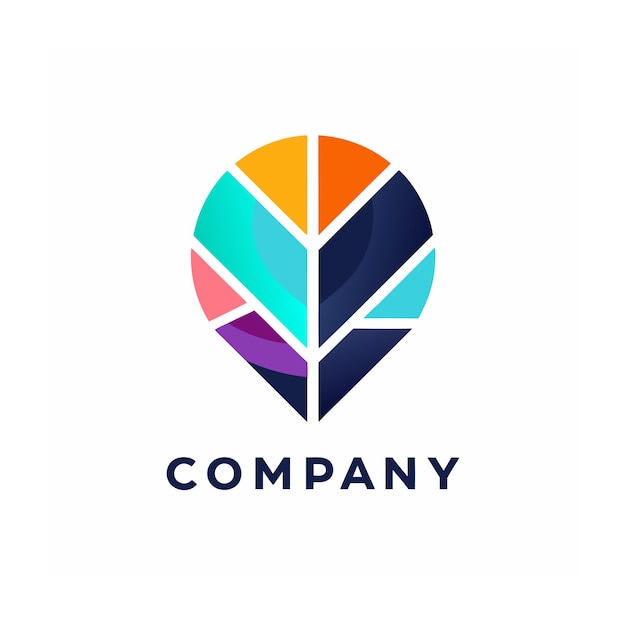 Vector de diseño de logotipo minimalista abstracto creativo y elegante para cualquier empresa de marca