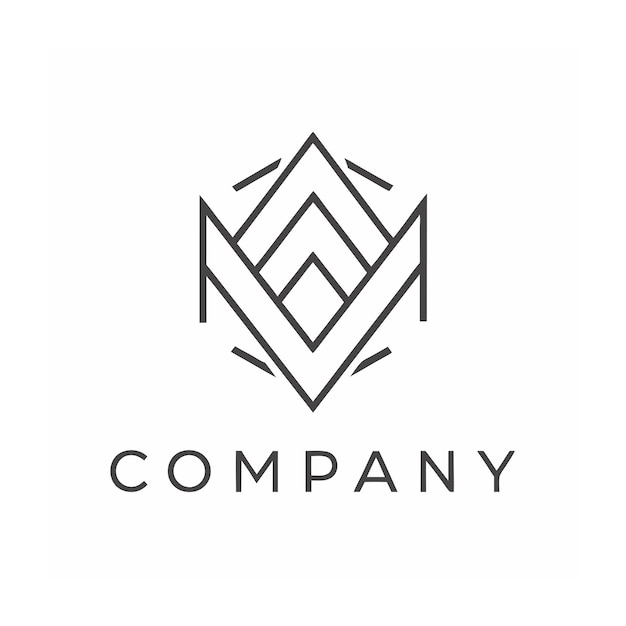 Vector de diseño de logotipo minimalista creativo y elegante para cualquier empresa de negocios de marca