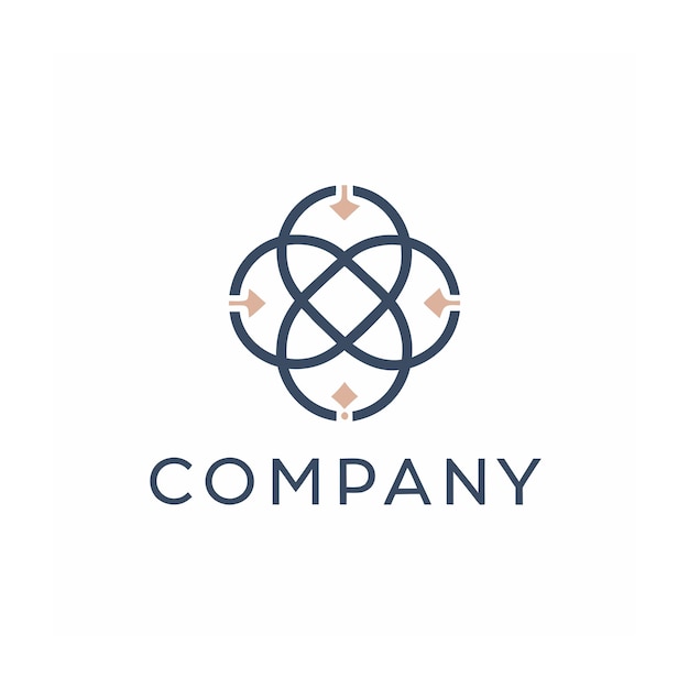 Vector de diseño de logotipo minimalista creativo y elegante para cualquier empresa de negocios de marca