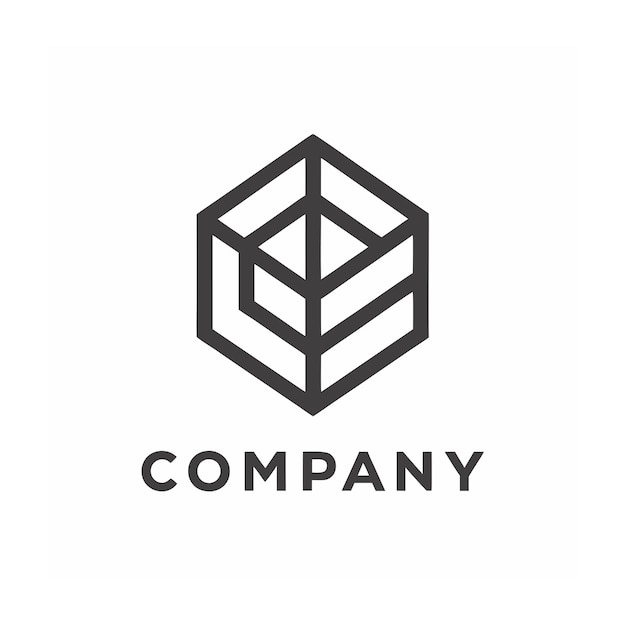 Vector de diseño de logotipo minimalista creativo y elegante para cualquier empresa de negocios de marca