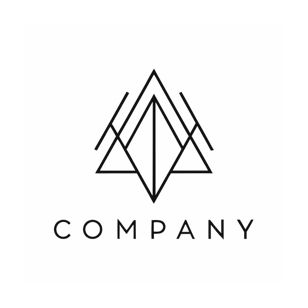 Vector de diseño de logotipo minimalista creativo y elegante para cualquier empresa de negocios de marca