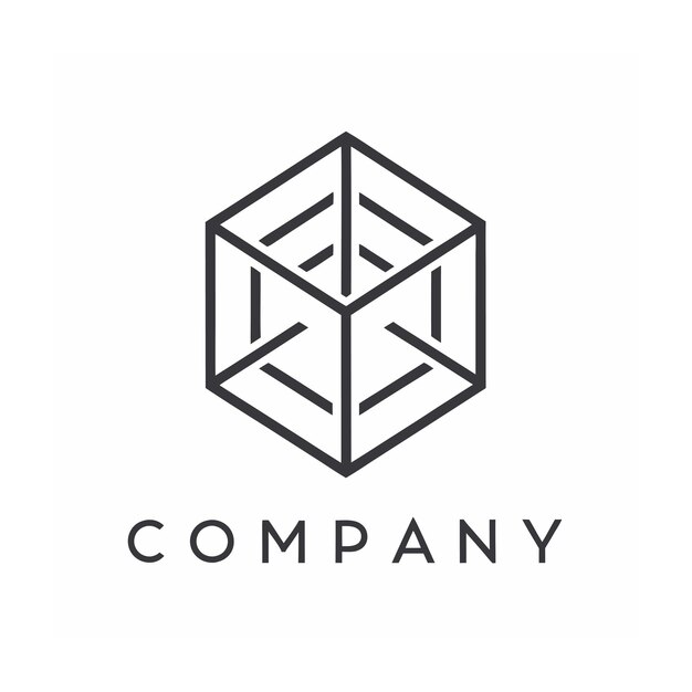 Vector de diseño de logotipo minimalista creativo y elegante para cualquier empresa de negocios de marca