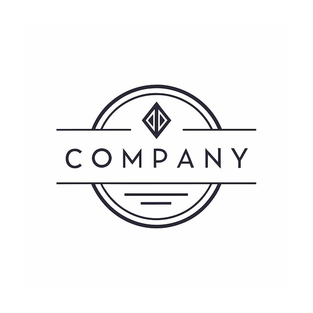 Vector de diseño de logotipo minimalista creativo y elegante para cualquier empresa de negocios de marca