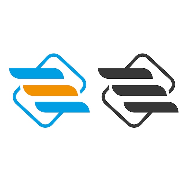 Vector de diseño de logotipo minimalista creativo y elegante para empresa de tecnología y software
