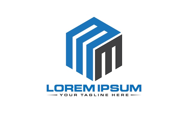 Vector de diseño de logotipo MM
