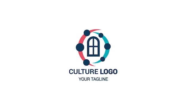 Vector de diseño de logotipo moderno y colorido