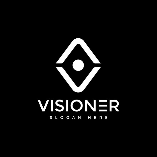 Vector de diseño de logotipo moderno de la empresa de marca de negocios visionaria